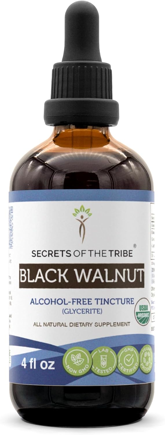 Organic Black Walnut Extract - High-Potency Herbal Drops 4 oz