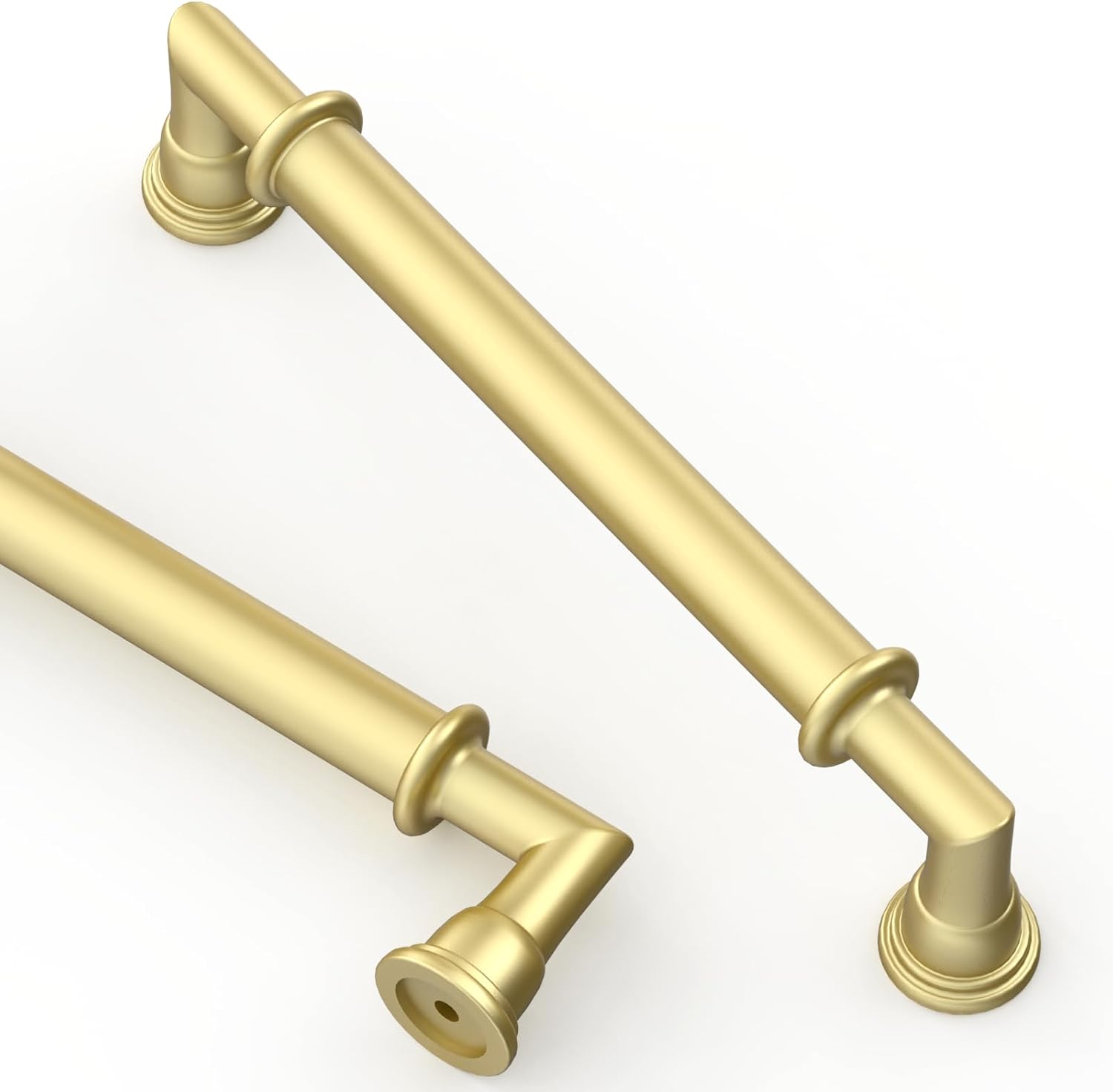 Brushed Gold Kitchen Cabinet Handles - 10 Pack 5 Inch Pulls