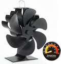 Wood Stove Fan Heat Powered Fireplace Fan Non Electric - Quiet Heat