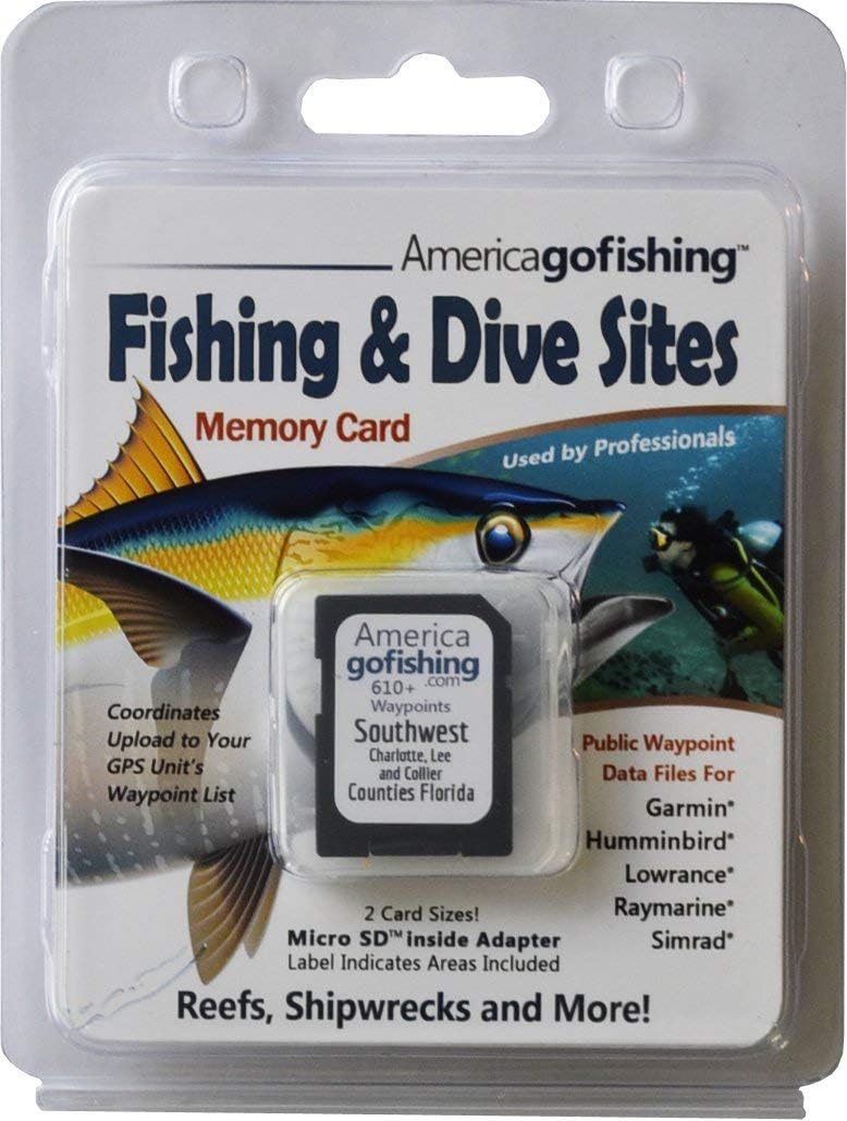Southwest Florida Fishing & Dive Sites Memory Card - 32GB MicroSD