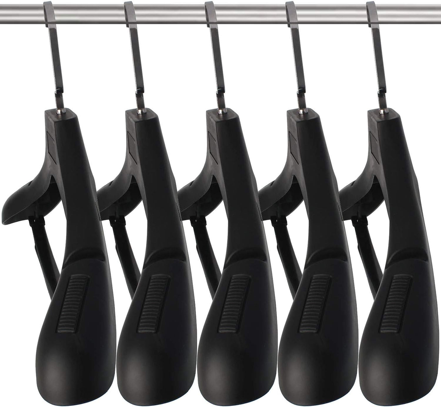 Plastic Extra Wide Suit Hangers with Notched Shoulders, Pack of 15