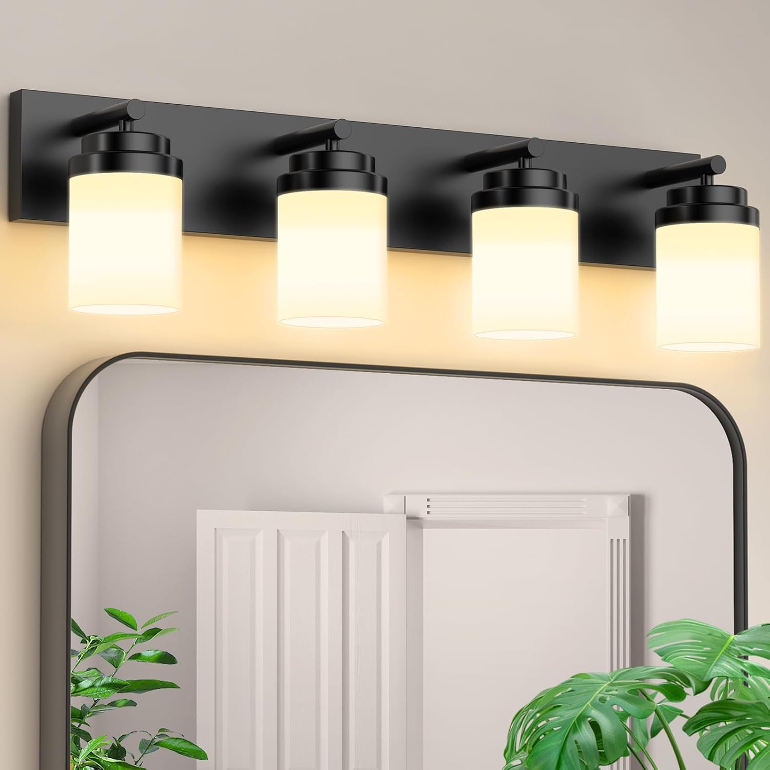 IZORRO 4-Light Bathroom Vanity Light Fixture for Modern Spaces