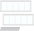 Tandefio 10ft' x 29ft' Flush Mount Shed Windows for Outdoor Use