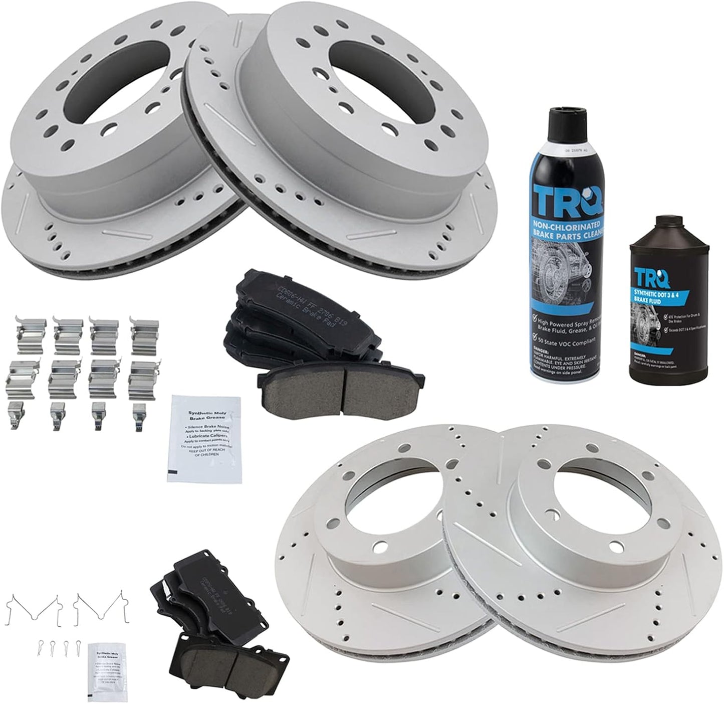 Performance Brake Pad & Rotor Kit for 2003-2007 Toyota Sequoia