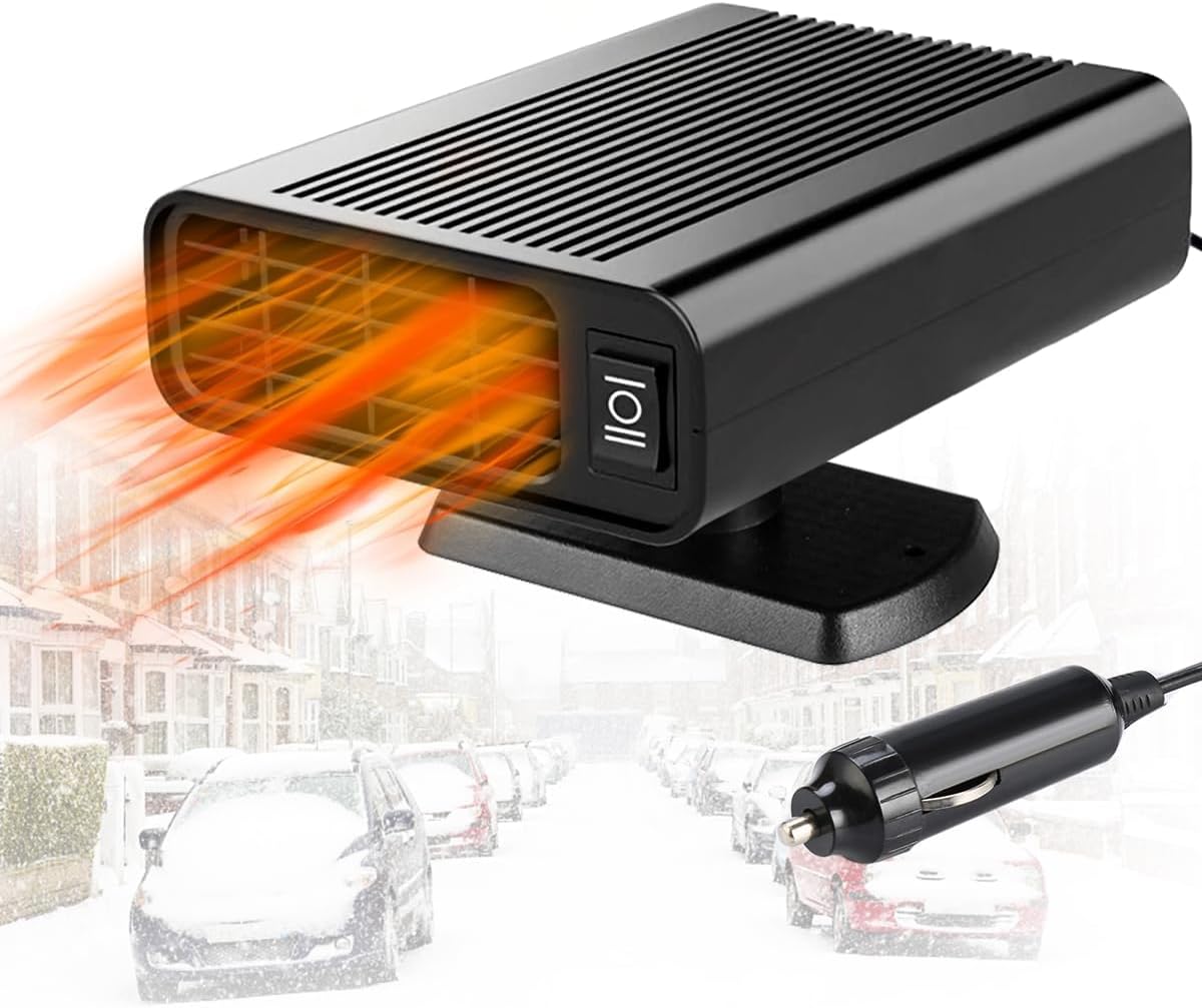 12V Portable Car Heater: Fast Defrost & Defog