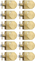 Gold Door Knobs Interior Privacy Brushed Brass - Heavy Duty Set
