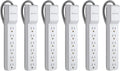 6-Outlet Power Strip Surge Protector with Flat Rotating Plug - 6 Pack