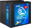 ViVin Durable 5 in D Ring View Binder, 5in Slant-D 950-Sheet Capacity