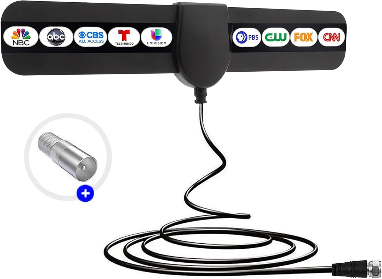 HD Portable TV Antenna- 360 Reception, 4K Support!