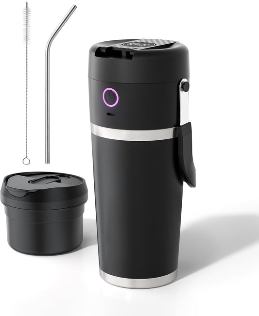USB-C Rechargeable Portable Blender, Keep Drinks Cold 24 Hours, 20oz