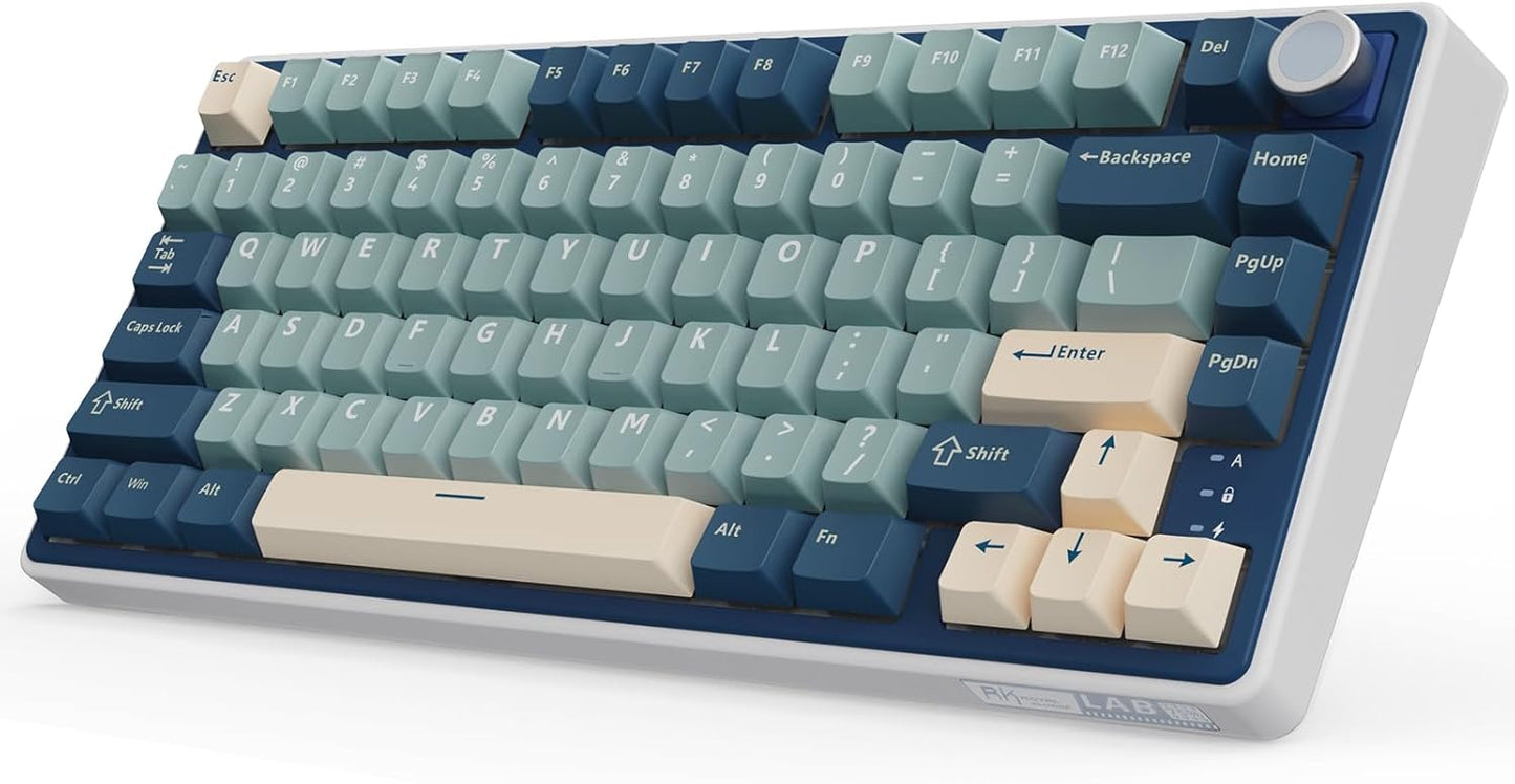 Wireless Gasket Mount Gaming Keyboard | Hot Swappable Cream Switch
