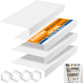 Wire Shelf Covers Set of 4 31x12x3 in - Durable PVC Pantry Liners
