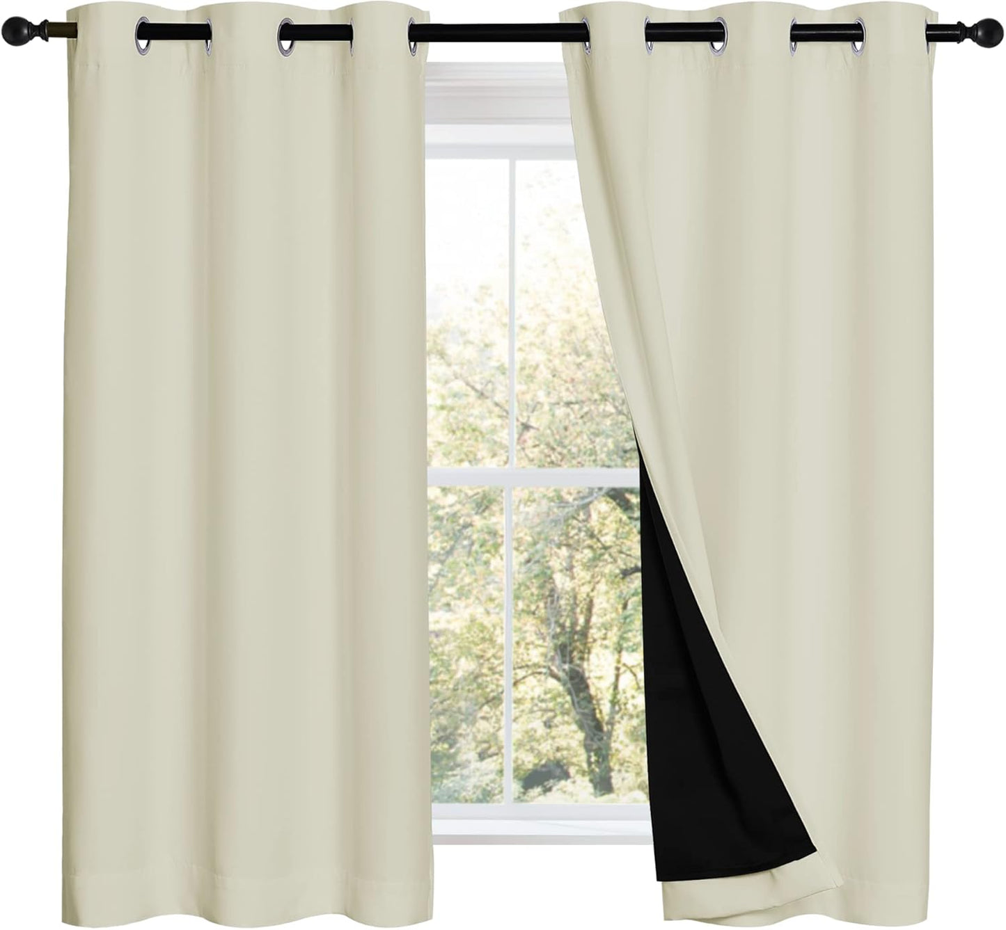 NICETOWN Warm Curtains for Winter, Complete Blackout Draperies