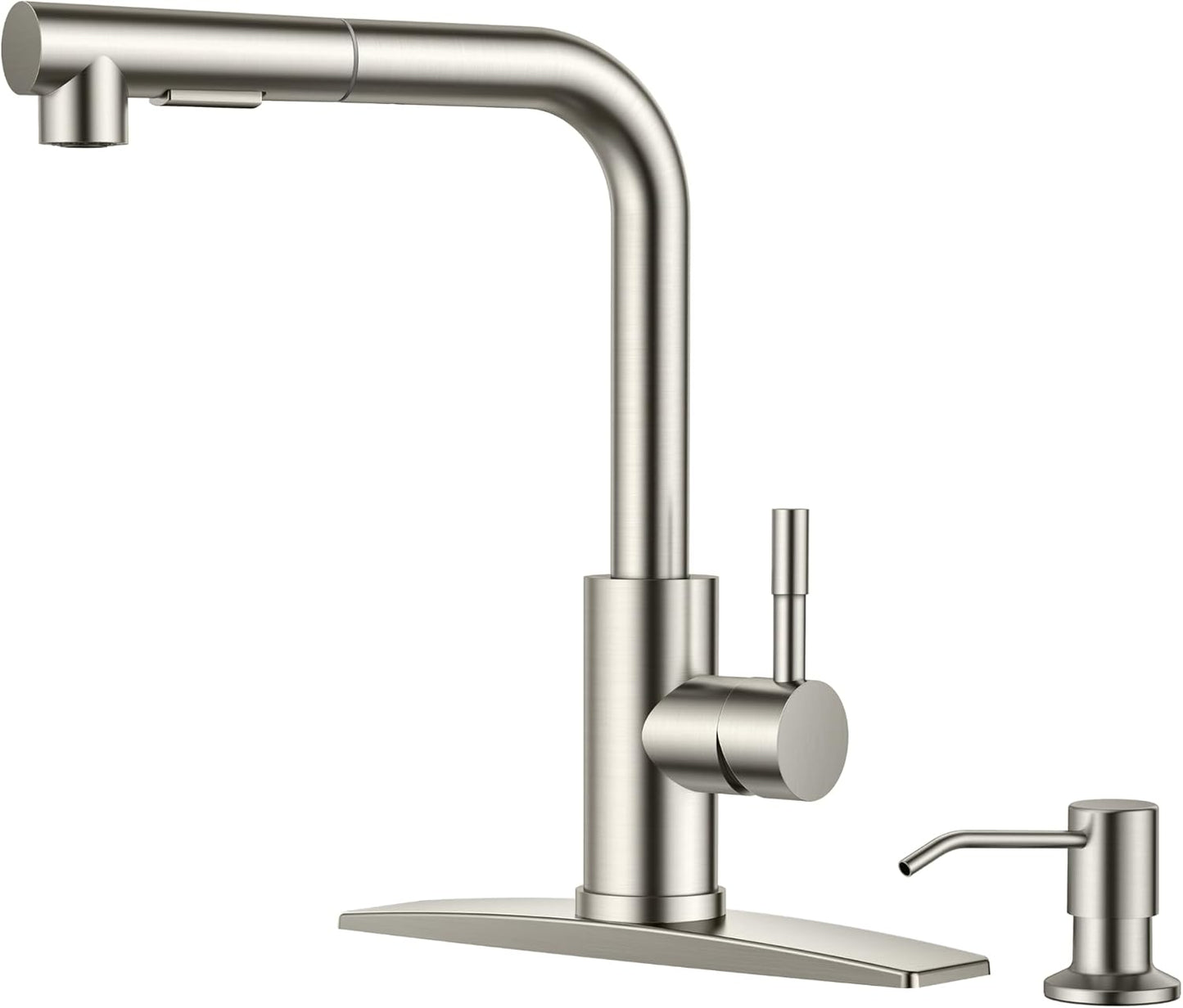 FORIOUS Kitchen Faucet with Soap Dispenser for Modern Spaces