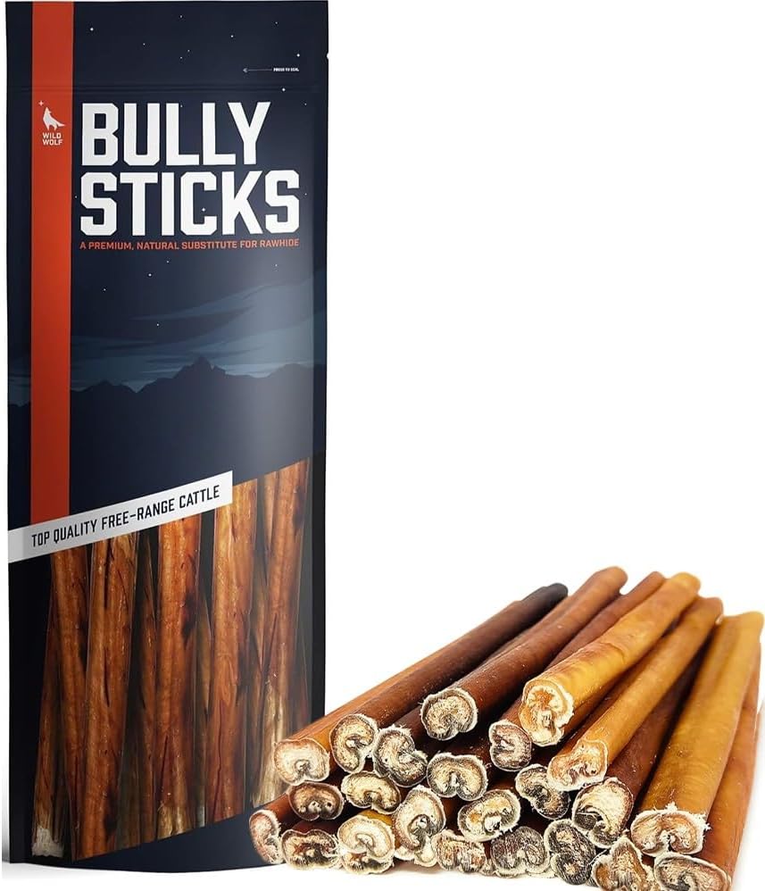 Wild Wolf 12-inch Angus Bully Sticks - Healthy Dog Chews
