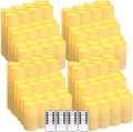 96-Pack LED Flameless Candles with Remote Control - Three Sizes