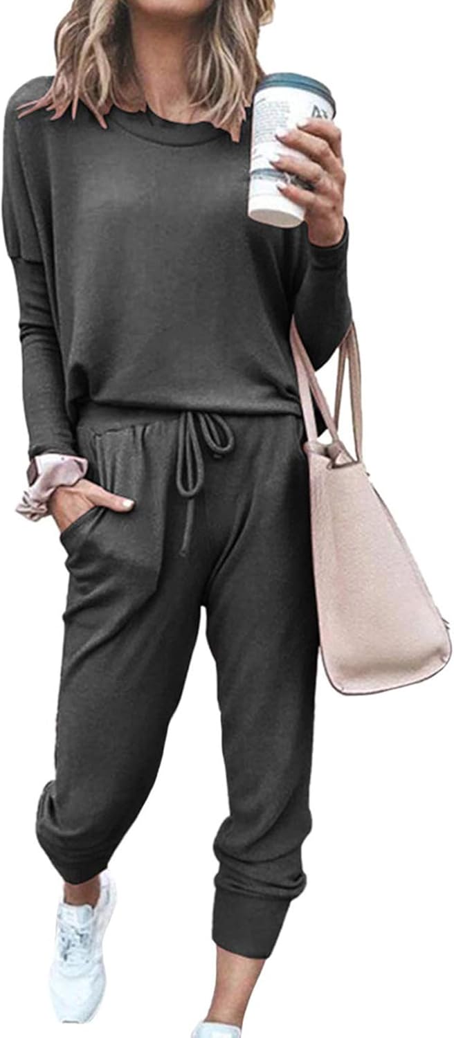 PRETTYGARDEN Women Fall 2 Piece Lounge Outfit for Comfort
