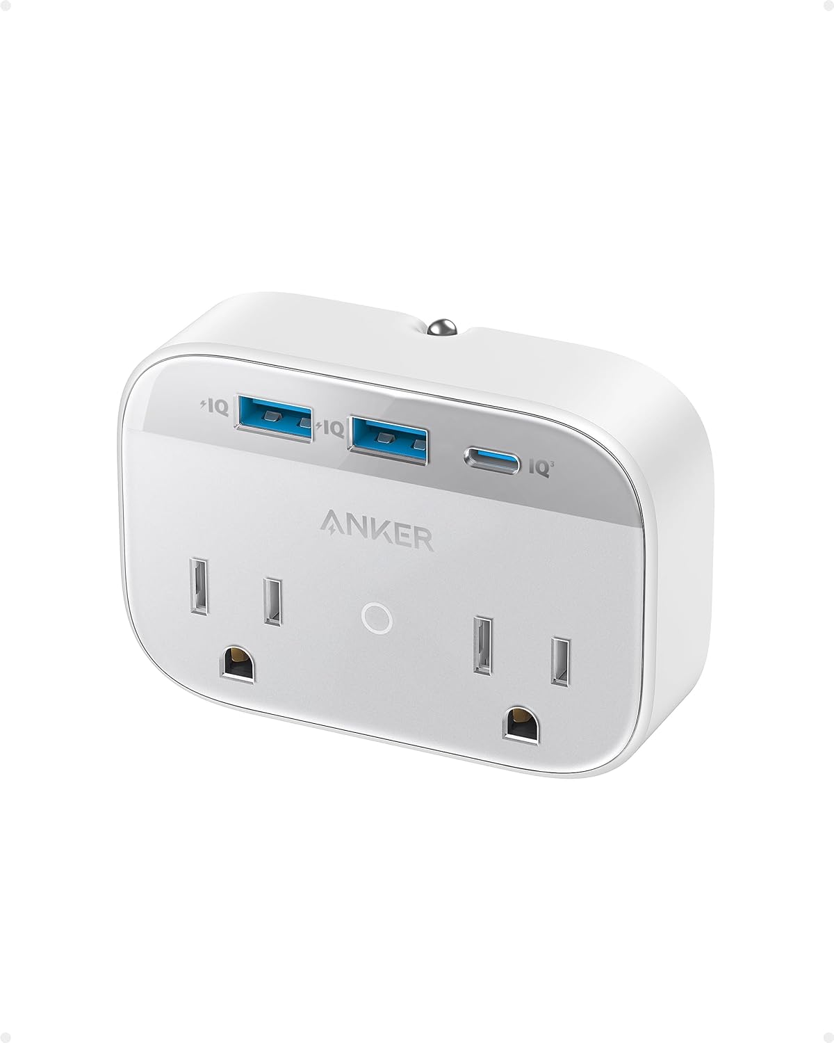 Anker Portable Outlet Extender: High-Speed 30W USB C Power