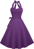 Vintage Halter Cocktail Dress for Women by Hanpceirs in Retro Style