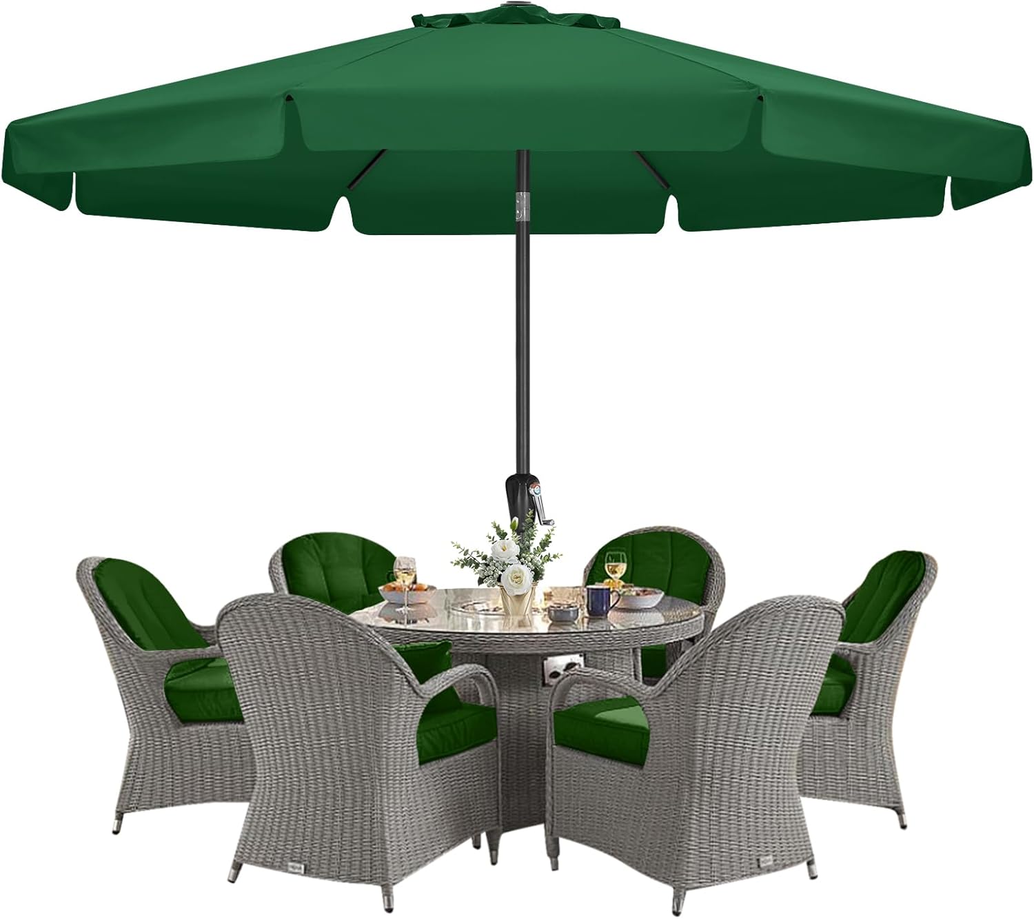 MASTERCANOPY Valance Patio Umbrella for Outdoor Table
