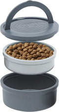 KindTail Portable Pet Feeder Travel Dog Bowls - Compact Travel Set