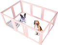 Clear Acrylic Dog Playpen - Transparent Indoor Pet Play Pen (30.3in)