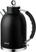 Electric Kettle ASCOT 1.6L Stainless Steel - Fast Boil, No Plastic