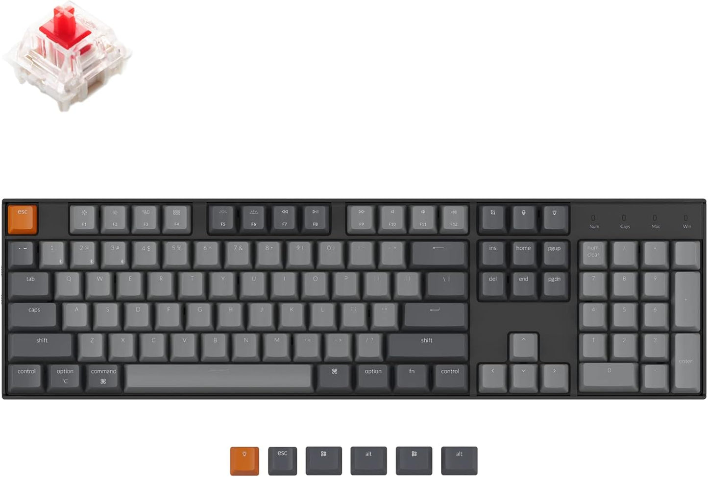 Keychron K10 Bluetooth Mechanical Gaming Keyboard for Mac Windows