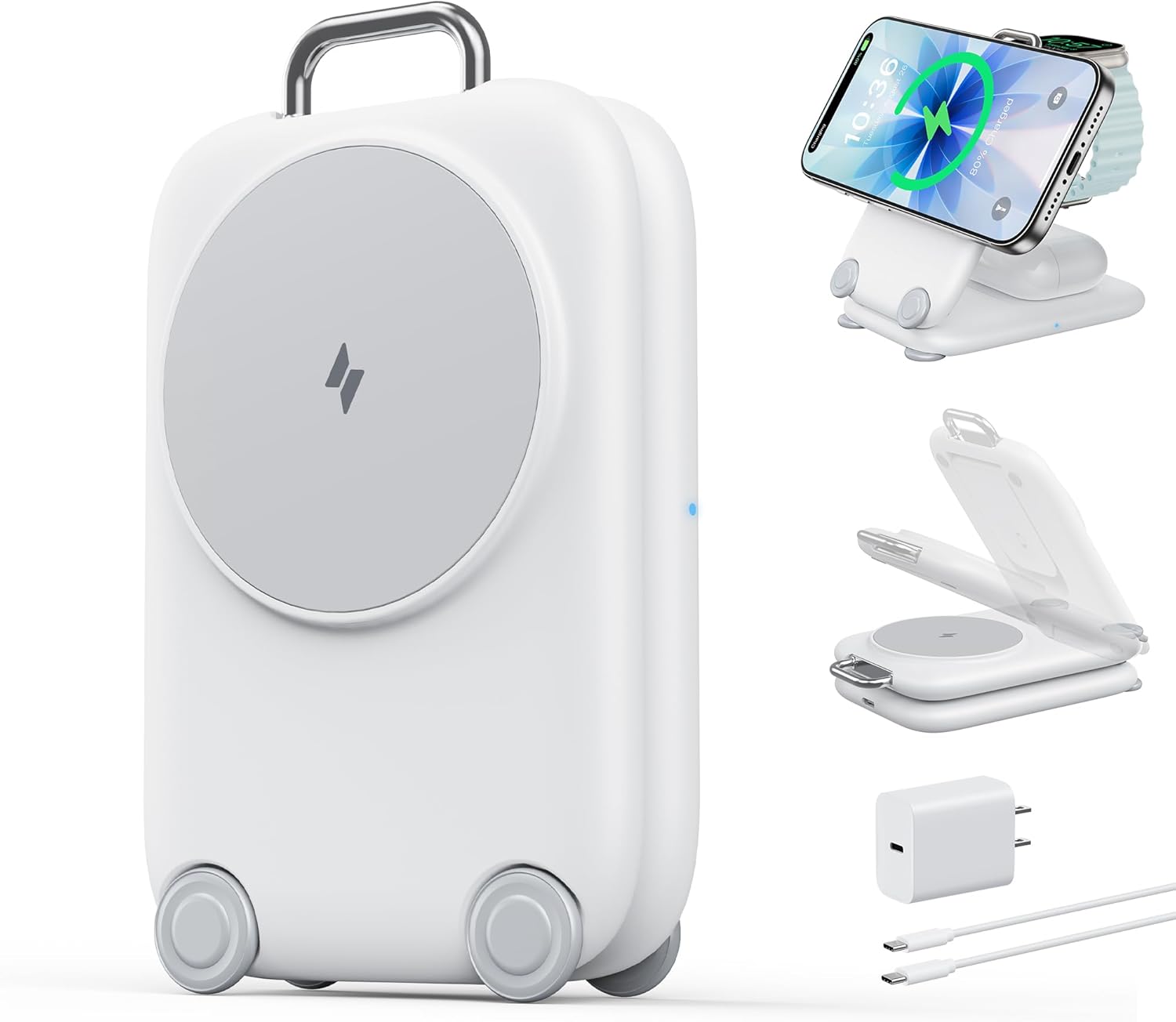 PaktVault 2025 Fast Wireless Charging Station for Apple Devices