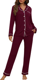 HNG Women's Long Sleeve Pajama Set for Restful Sleep Comfort