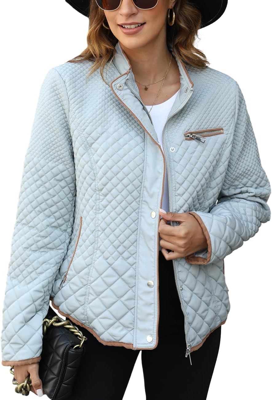 Lightweight Quilted Puffer Jacket for Women by Bellivera