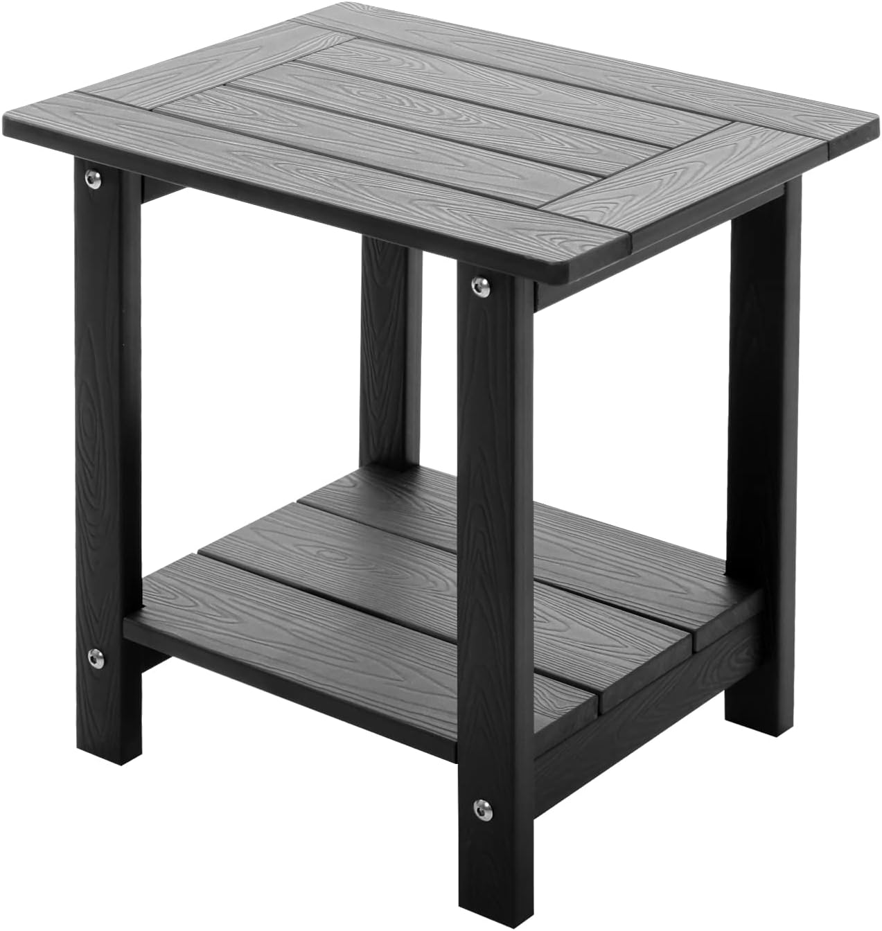 Double Adirondack Side Table Weather Resistant for Outdoor Use