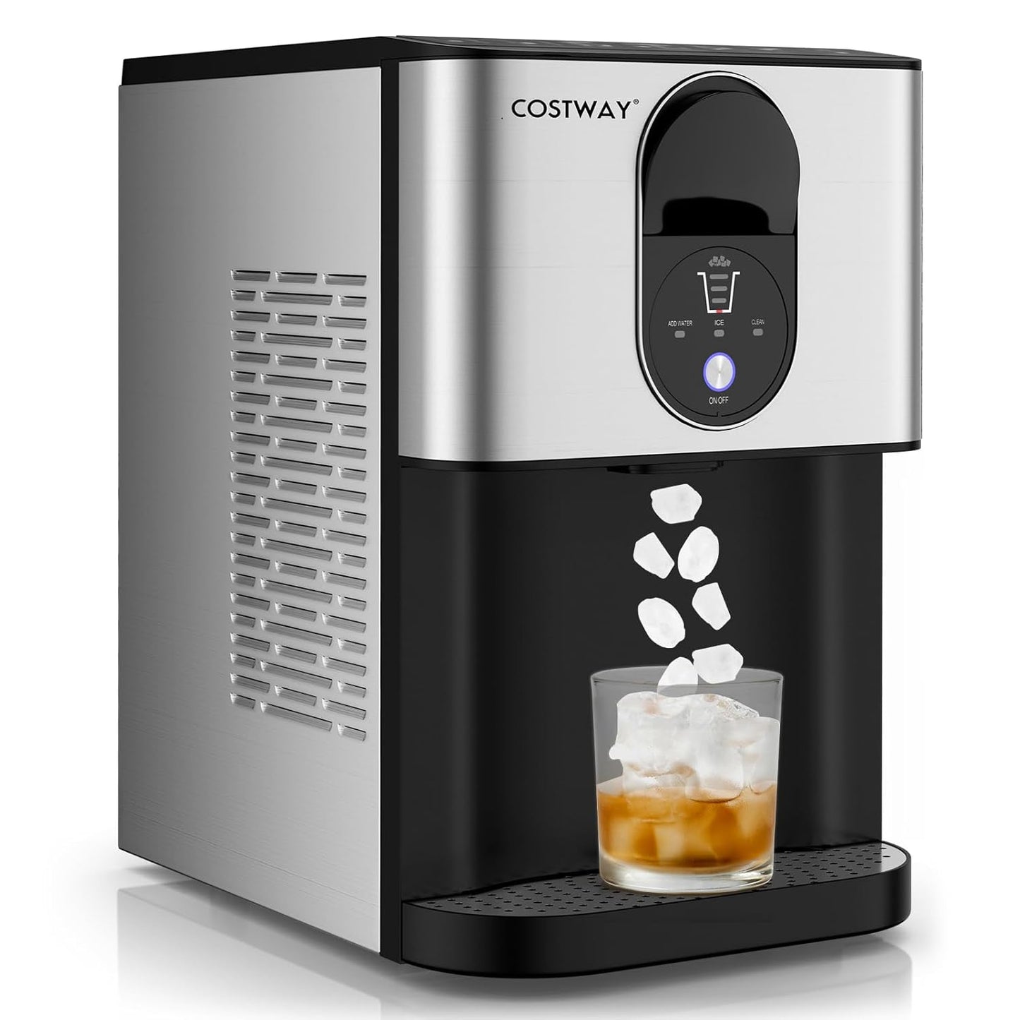 COSTWAY Self Dispensing Nugget Ice Maker for Home Use