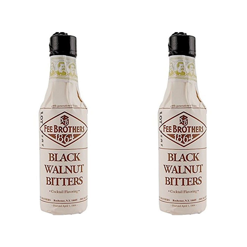 Enhance Cocktails: Fee Brothers Black Walnut Bitters - 5oz x2