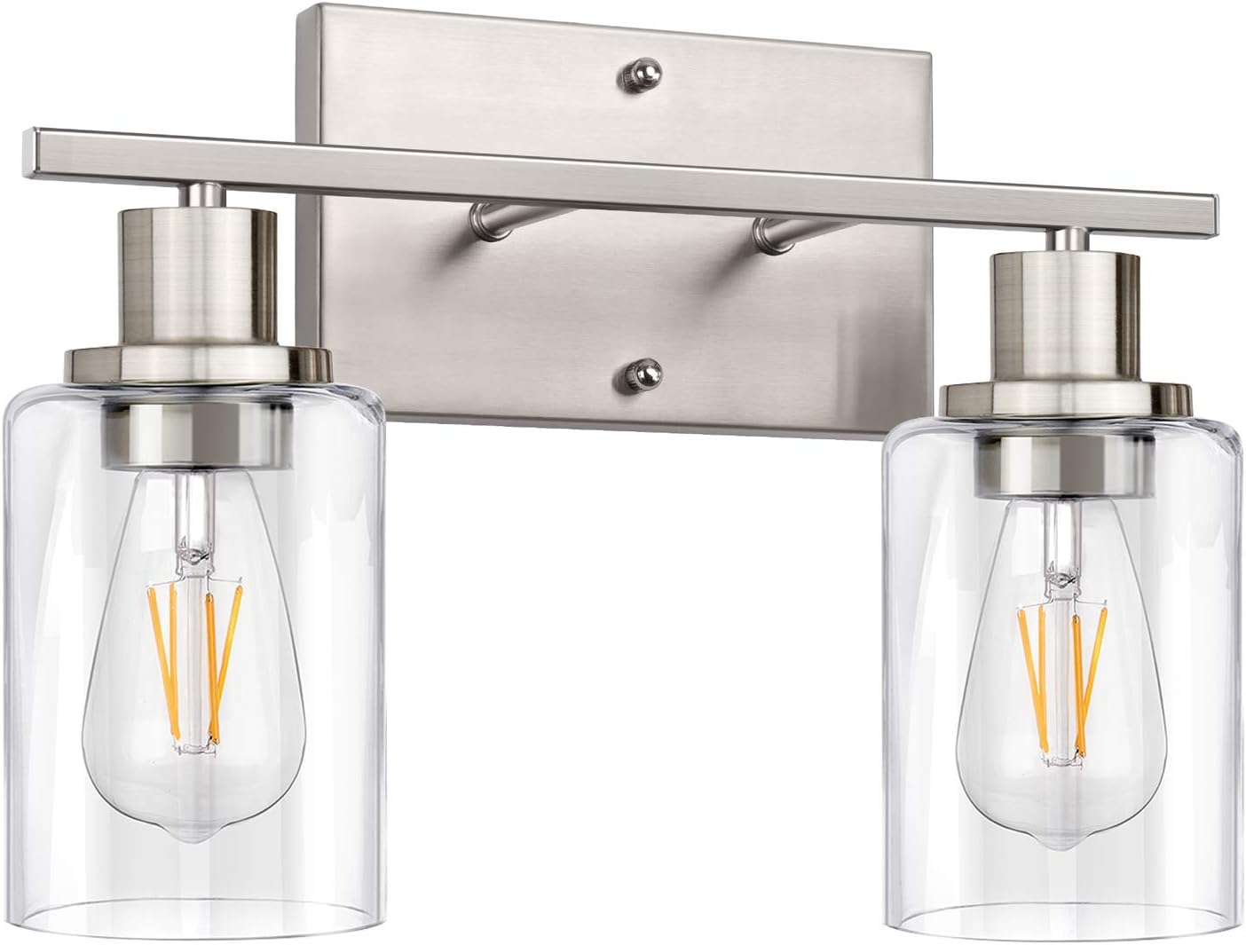 ShineTech 2-Light Bathroom Light Fixtures for Modern Homes