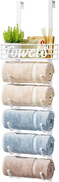 Over The Door Towel Rack - 6-Tier Vertical Space Saver