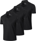 Mens Polo Shirt Moisture Wicking Dry Fit Performance - Athletic Short