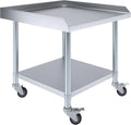 AmGood Stainless Steel Equipment Stand with Undershelf and Casters