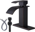 Oil Rubbed Bronze Bathroom Faucet Waterfall Spout - Vintage Style