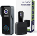 Wireless Doorbell Camera 2K HD with Chime - Rechargeable, No