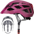 Stylish Adult Bike Helmet with LED Light for Safety and Comfort