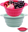 FUSMYE 2-in-1 Collapsible Colander: Portable & BPA-Free!