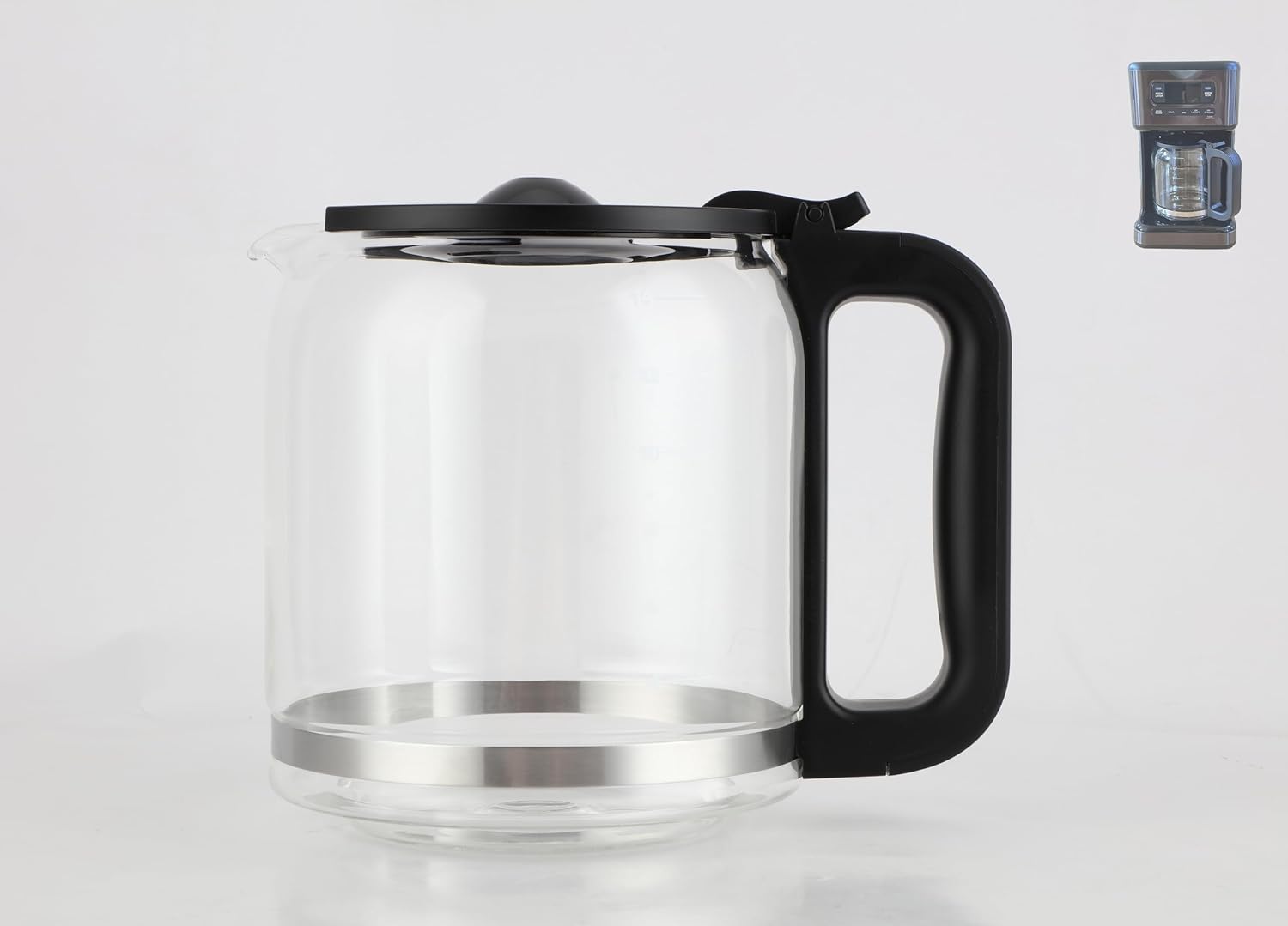 Mr. Coffee 14-Cup Glass Coffee Maker Replacement - BPA-Free & Heat-Resistant Handle by CUPALL