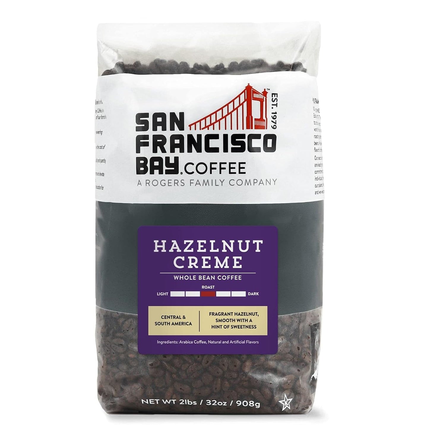 San Francisco Bay Hazelnut Crme Whole Bean Coffee - Medium Roast