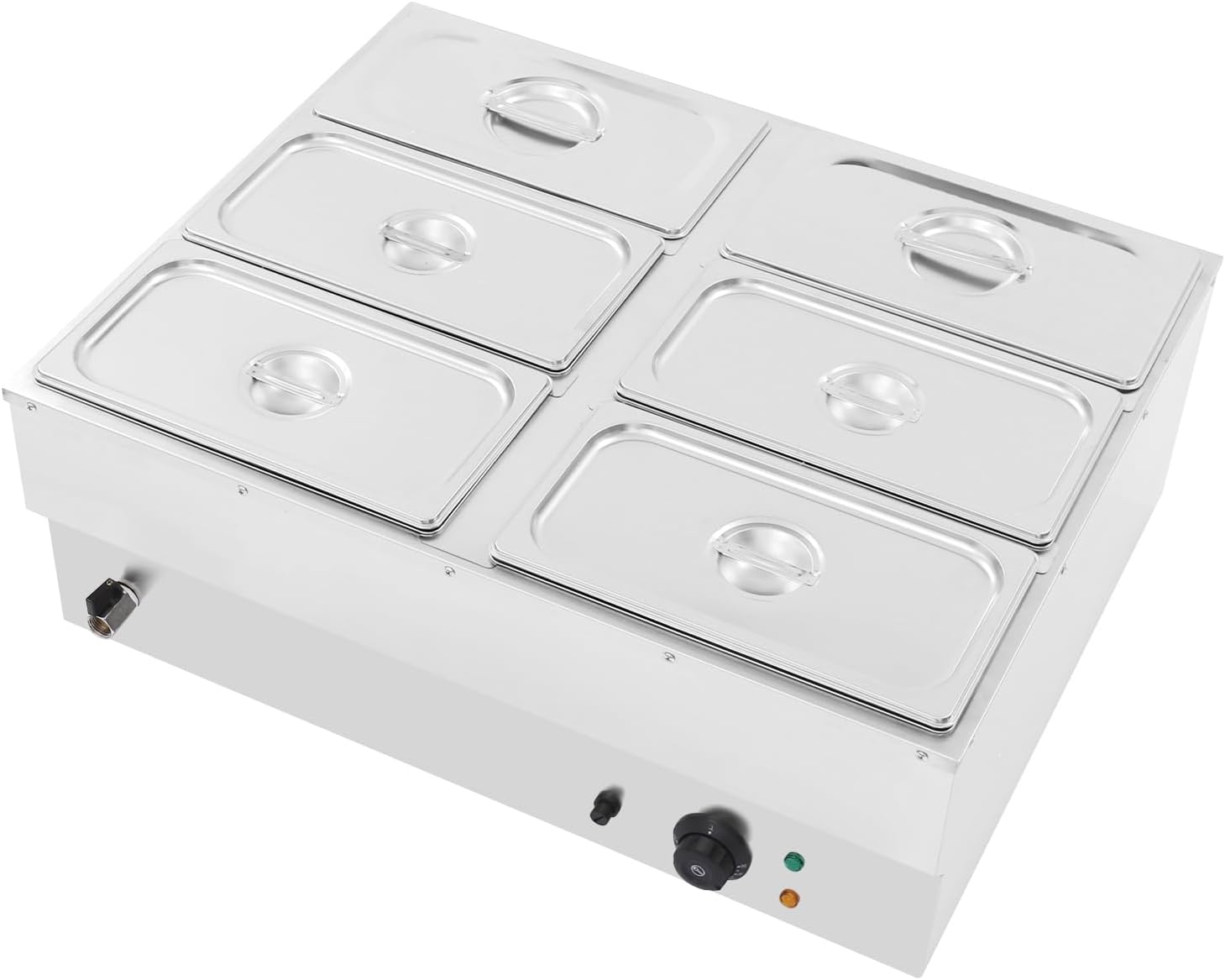 DYNAMI 110V 1500W Commercial Buffet Food Warmer for Catering
