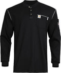FR Shirts for Men Flame Resistant Henley Shirt - Lightweight CAT2 Home