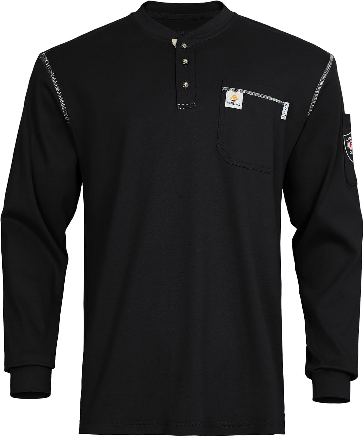 FR Shirts for Men Flame Resistant Henley for Safety and Comfort