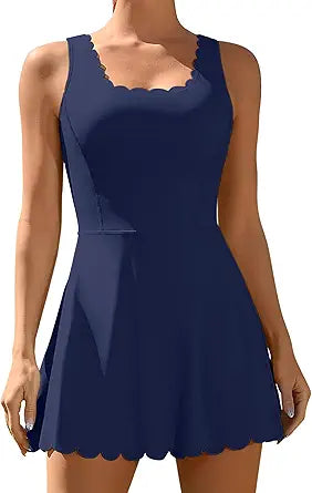 ATTRACO Women Tennis Dress with Shorts and Pockets for Sports