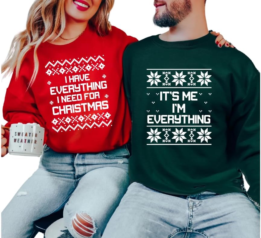 Couples Matching Sweatshirts for Christmas - Celebrate Love Together