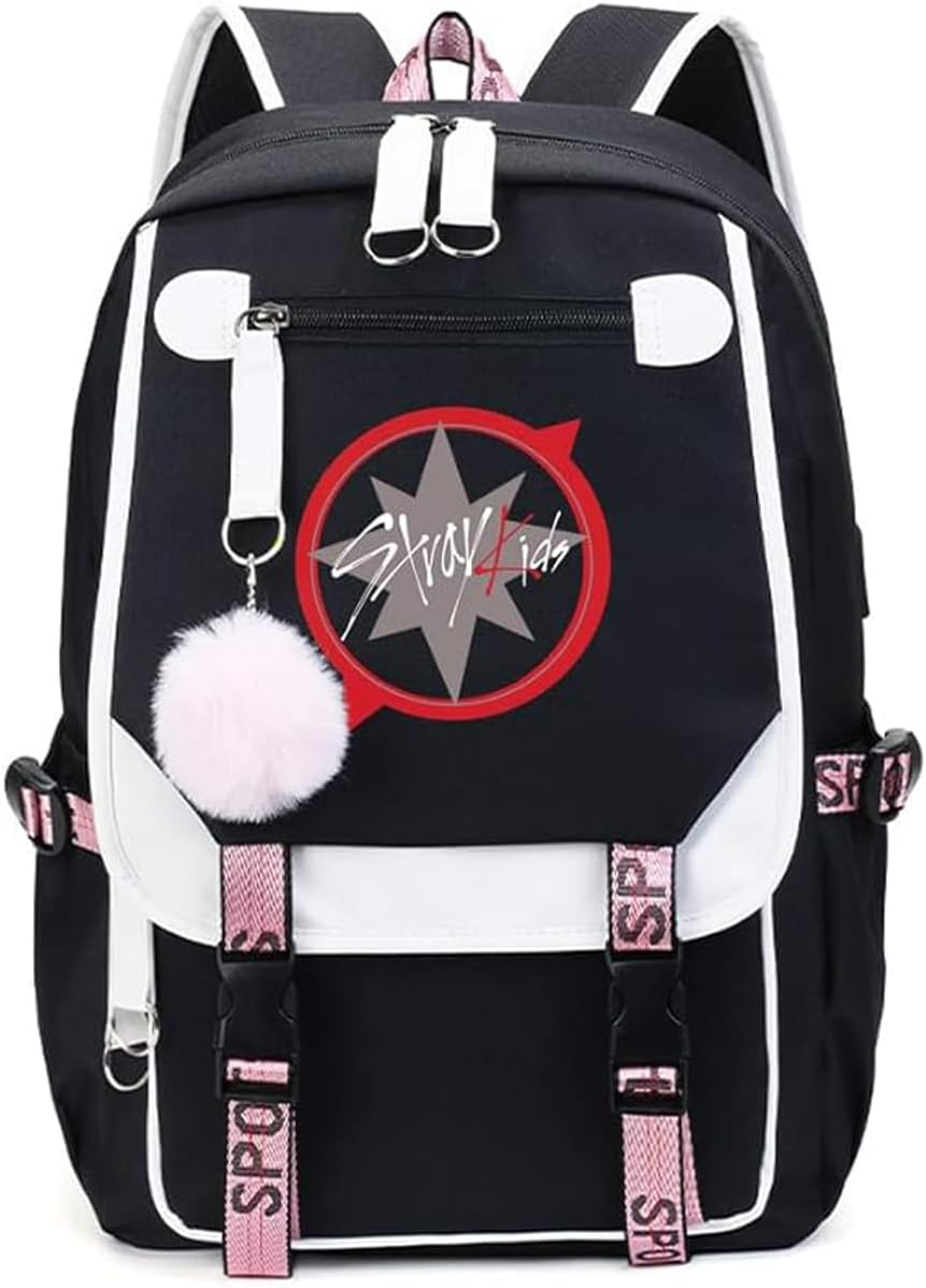 Stray Kids Backpack Merch for Casual Use and Laptop Storage